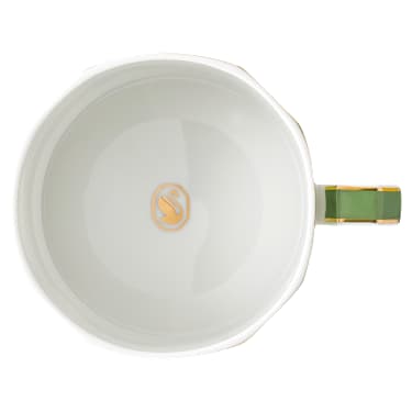 Signum 소서가 있는 찻잔, 포슬린, 그린 - Swarovski, 5648532