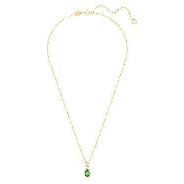 Chroma ペンダント, ペアカット, グリーン, 18Kゴールドコーティング - Swarovski, 5648751