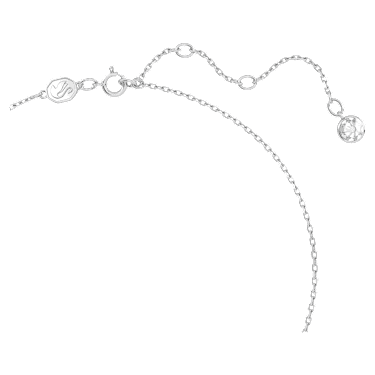 Chroma pendant, Triangle cut, Gray, Rhodium plated - Swarovski, 5648752