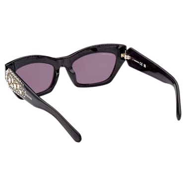 Sonnenbrille, Cat-eye-Form, SK0380 01A, Schwarz - Swarovski, 5649032