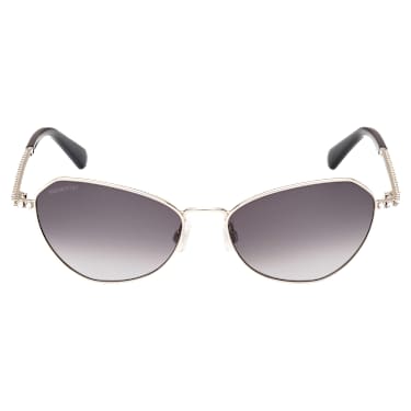 Sunglasses, Gradient tint, SK0386 32B, Black - Swarovski, 5649033