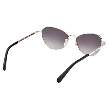 Sunglasses, Gradient tint, SK0386 32B, Black - Swarovski, 5649033