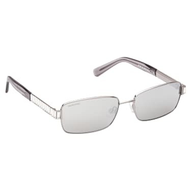 Sonnenbrille, Spiegel, SK0389 14C, Silberfarben - Swarovski, 5649036