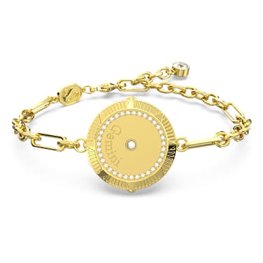Zodiac Bileklik,  İkizler, Altın Rengi, Altın rengi kaplama - Swarovski, 5649067