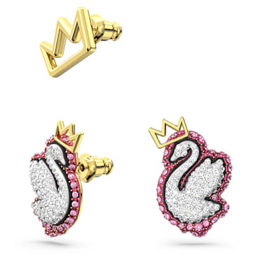 Swarovski stud earrings set hot sale