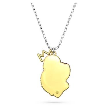 Pop Swan pendant, Swan, Pink, Rhodium plated - Swarovski, 5649200