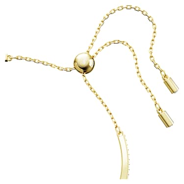 Bracciale rigido Swan, Cigno, Medio, Rosso, Placcato color oro - Swarovski, 5649774