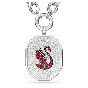 Alea 네크리스, 레드, 로듐 플래팅 - Swarovski, 5649789