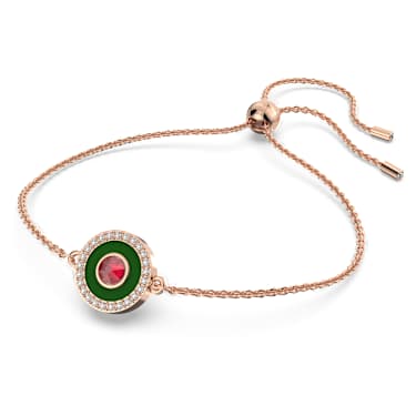 Alea set, Multicolored, Rose gold-tone plated - Swarovski, 5649791