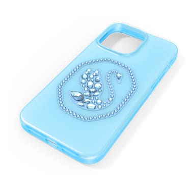 Θήκη κινητού, Κύκνος, iPhone® 14 Pro Max, Μπλε - Swarovski, 5649833