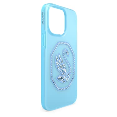 Ovitek za mobilni telefon, Labod, iPhone® 14 Pro Max, Modra - Swarovski, 5649833
