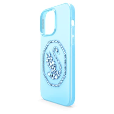 Smartphone Schutzhülle, Schwan, iPhone® 14 Pro Max, Blau - Swarovski, 5649833
