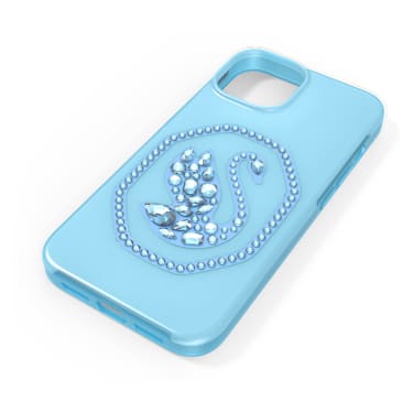 Funda para smartphone, Cisne, iPhone® 14, Azul - Swarovski, 5649834
