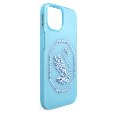 Θήκη κινητού, Κύκνος, iPhone® 14, Μπλε - Swarovski, 5649834