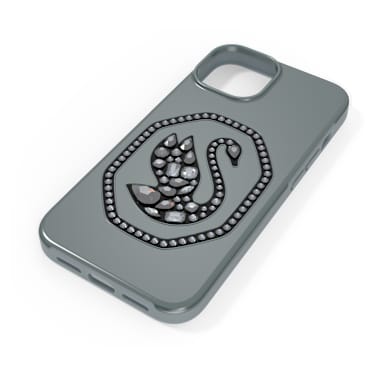 Ovitek za mobilni telefon, Labod, iPhone® 14, Črna - Swarovski, 5649840