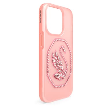 手機殼, 天鵝, iPhone® 14 Pro, 淺粉色 - Swarovski, 5649847