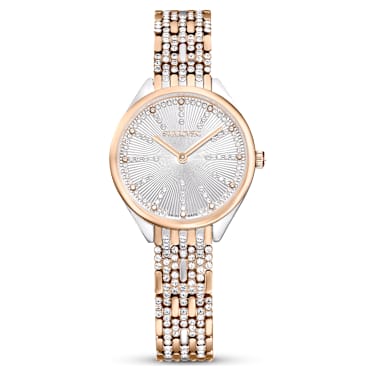 Attract watch Swiss Made Pav Metal bracelet Rose gold tone