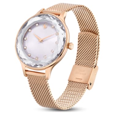 Octea Nova watch, Swiss Made, Metal bracelet, Rose gold tone, Rose gold-tone finish - Swarovski, 5650011