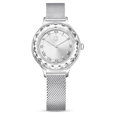 Nova 腕表, 瑞士制造, 金属手链, 银色, 不锈钢 - Swarovski, 5650039