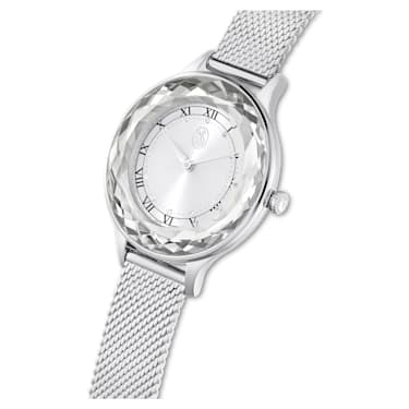 Octea Nova watch, Swiss Made, Metal bracelet, Silver tone, Stainless steel - Swarovski, 5650039