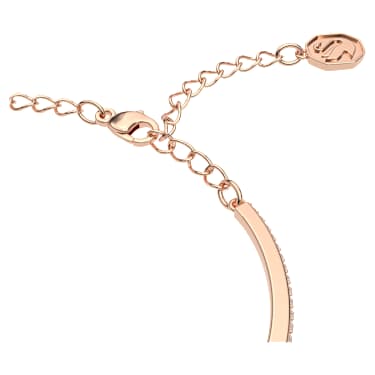 Bracelet-jonc Una, Taille octogonale, Pavé, Vert, Placage de ton or rosé - Swarovski, 5650071