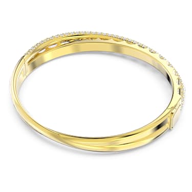 Dextera 手镯, 混合切割, 白色, 镀金色调 - Swarovski, 5650352