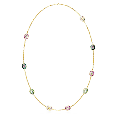 Chroma 项链, 八角形切割, 流光溢彩, 镀金色调 - Swarovski, 5651290