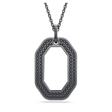 Dextera 链坠, 八边形, 小号, 黑色, 镀钌 - Swarovski, 5651703