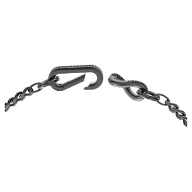 Dextera Halskette, Pavé, Gemischte Glieder, Schwarz, Rutheniert - Swarovski, 5651760