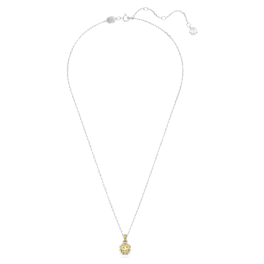 Birthstone Anhänger, Kissenschliff, November, Gelb, Rhodiniert - Swarovski, 5651792