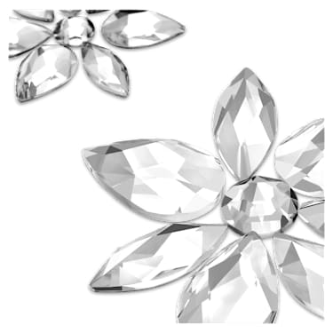 身體首飾, 套裝 (3), 混合式切割, 花朵, 白色 - Swarovski, 5651981