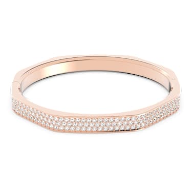 Bracelet femme double ovale serti plaqué or 750 - UW344WZV Maison