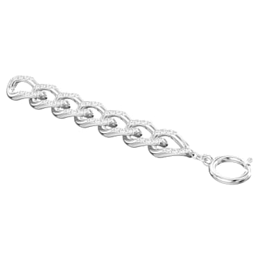 Dextera Verlängerungsstück, Weiß, Rhodiniert - Swarovski, 5652584