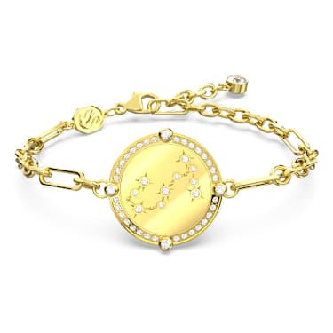 Zodiac สร้อยข้อมือ, ราศีพิจิก, โทนสีทอง, เคลือบโทนสีทอง - Swarovski, 5652790
