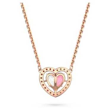 BISHTY Trendy Pink Heart Pendant Chain for Girls | Elegant for Every  Occasion|Skin Safe Cubic Zirconia Silver Plated Stainless Steel Chain Price  in India - Buy BISHTY Trendy Pink Heart Pendant Chain