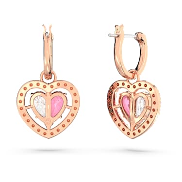 Pandora rose gold drop earrings hot sale