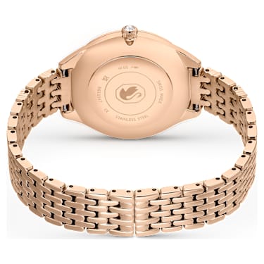 Attract watch, Swiss Made, Clover, Crystal bracelet, Rose gold tone, Rose gold-tone finish - Swarovski, 5653347