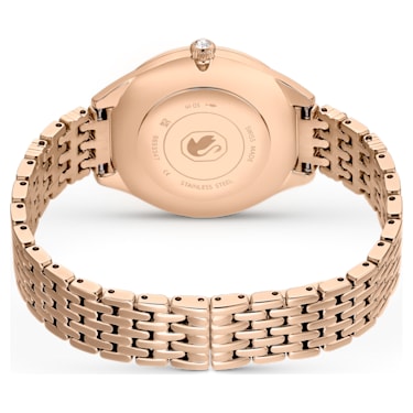 Attract watch, Swiss Made, Clover, Metal bracelet, Rose gold tone, Rose gold-tone finish - Swarovski, 5653347
