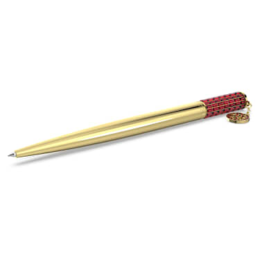 Alea 圓珠筆, 紅色, 鍍金色色調 - Swarovski, 5653396