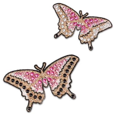 Body jewel, Set (2), Butterfly, Multicolored - Swarovski, 5653523