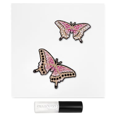 바디 주얼, 세트(2), 나비, 멀티컬러 - Swarovski, 5653523