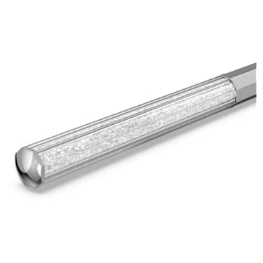 Crystalline ballpoint pen, Octagon shape, Silver tone, Chrome plated - Swarovski, 5654062