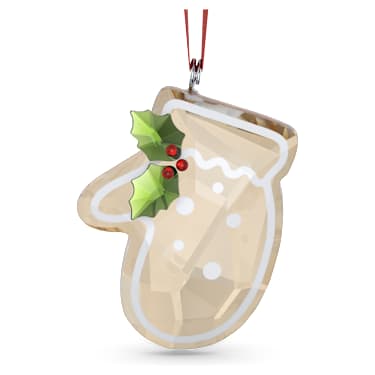 Holiday Cheers Gingerbread Glove Ornament - Swarovski, 5656276
