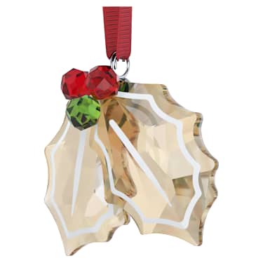 Holiday Cheers Lebkuchen Stechpalmenblätter Ornament - Swarovski, 5656277