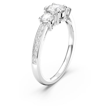 Diamondmuse 1 cttw Oval Swarovski Double Halo Diamond Engagement Ring in  Sterling Silver AR00415A1-09 - Jewelry, Ladies Jewelry - Jomashop