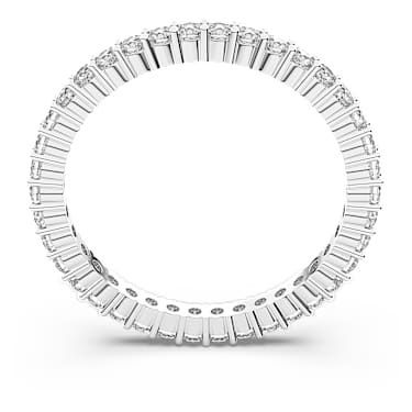 Matrix Vittore ring, Round cut, White, Silver-tone finish - Swarovski, 5656300