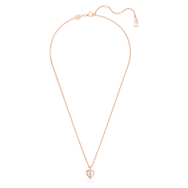 Gema 520 链坠, 心形, 粉红色, 镀玫瑰金色调 - Swarovski, 5656577