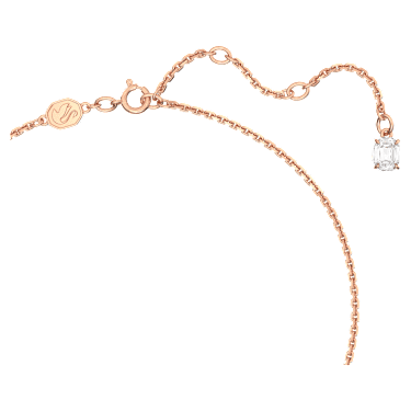 Gema 520 链坠, 心形, 粉红色, 镀玫瑰金色调 - Swarovski, 5656577