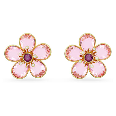 Romantic Enamel Pink Small Flower Ring for Women Girl Fashion