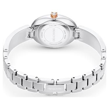 Crystal Rock Oval 手錶, 瑞士製造, 水晶錶鏈, 白色, 不銹鋼 - Swarovski, 5656878
